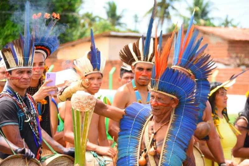 Cerimônia na Aldeia Três Rios, em Marcação, marca a abertura dos Jogos Indígenas da Paraíba 4 abertura jogos indigenas