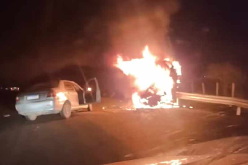 Acidente no Cariri deixa três homens feridos e um carro completamente incinerado 3 acidente congo 1111