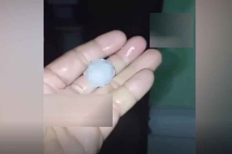 Morador registra chuva de granizo em Piancó, no Sertão Paraibano; veja vídeo 4 granizo pianco 0412