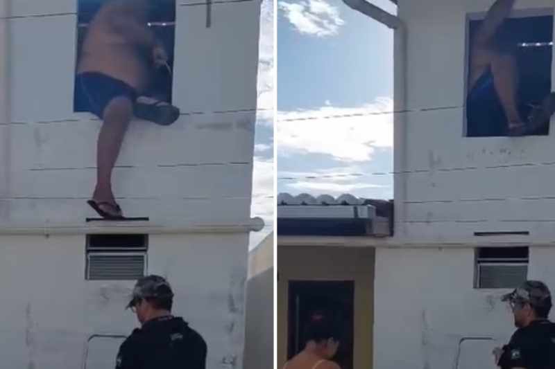 Condenado por estupro tenta se esconder em caixa d’água para não ser preso, em Picuí 2 abusador fujao
