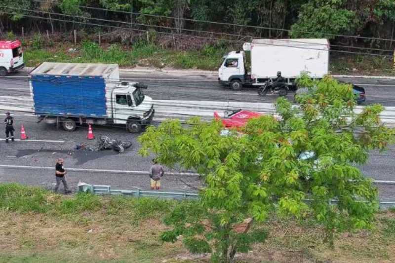 Motociclista fica gravemente ferido ao colidir com caminhão perto da UFPB 2 acidente ufpb 060225
