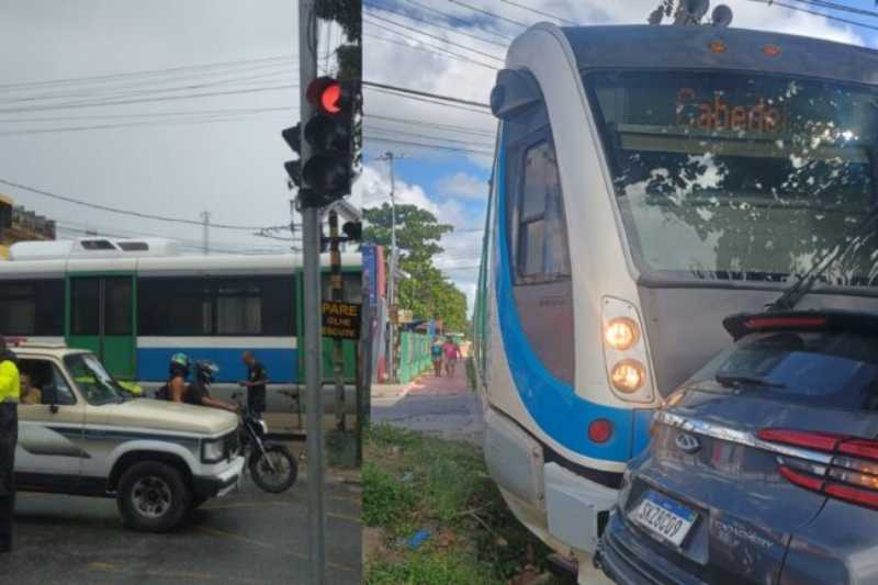 Carro bate em VLT em Bayeux; ninguém ficou ferido 11 colisao carro vlt 230825