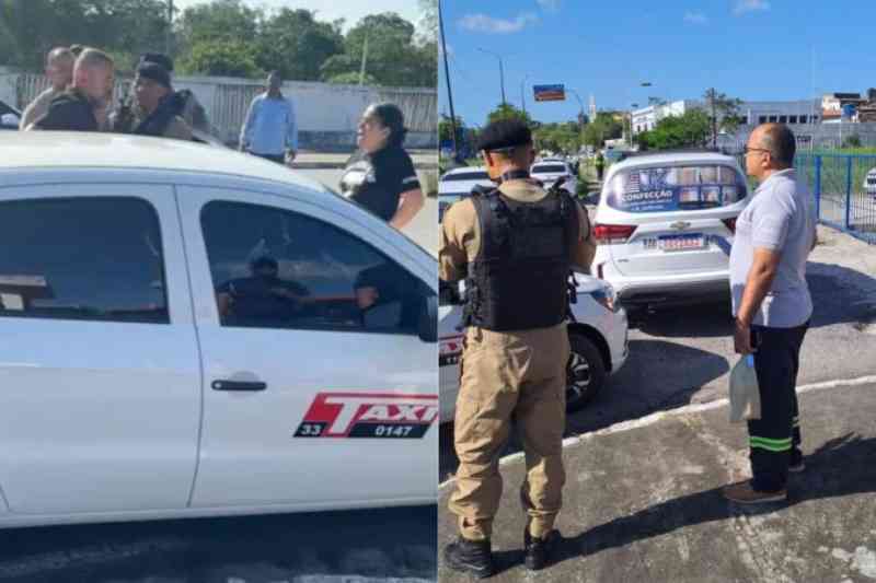protesto taxistas rodoviaria 260825