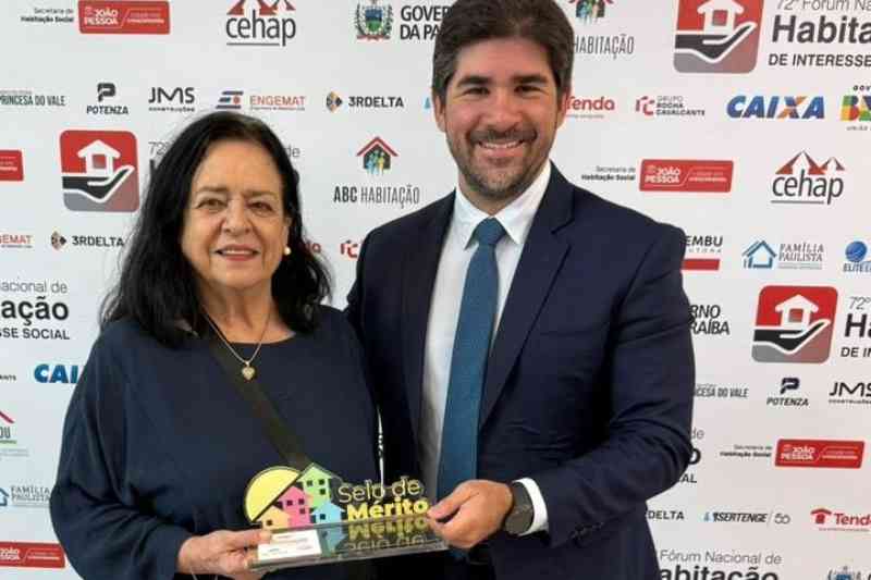 Pela 4ª vez consecutiva, PB é premiada com o Selo de Mérito em Habitação de Interesse Social 8 selo habitacao pb