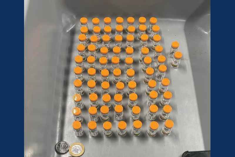 PF apreende 72 frascos de medicamento contra obesidade no Aeroporto Castro Pinto, na Grande João Pessoa 4 tirzepatida aeroporto castro pinto 230925