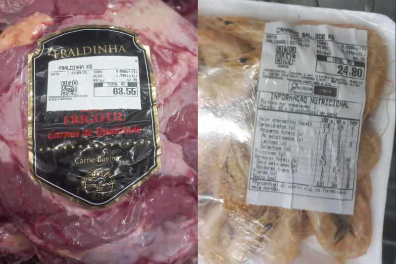 Procon-CG apreende em atacadista 90 kg de carne bovina e 7,5 kg de camarão fora da validade 4 carne e camarao vencidos cg