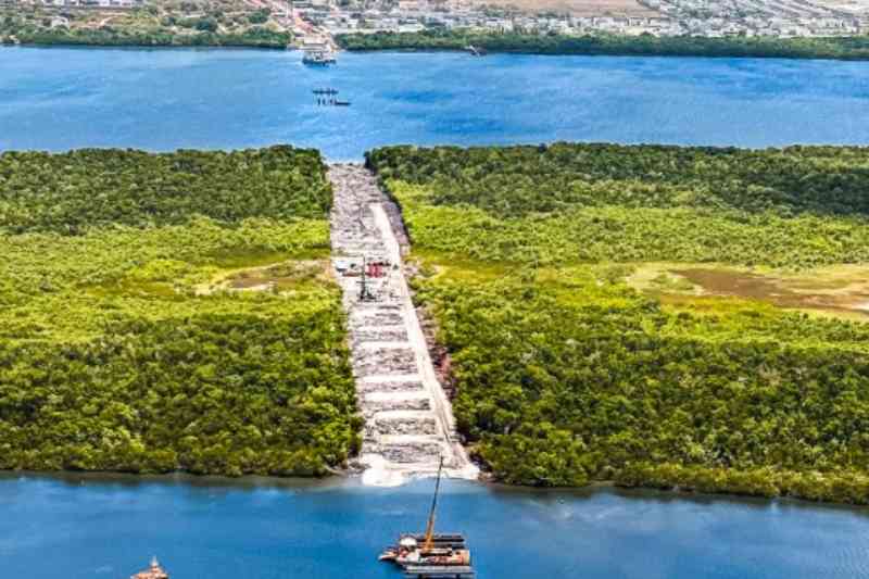 foto obra ponte do futuro