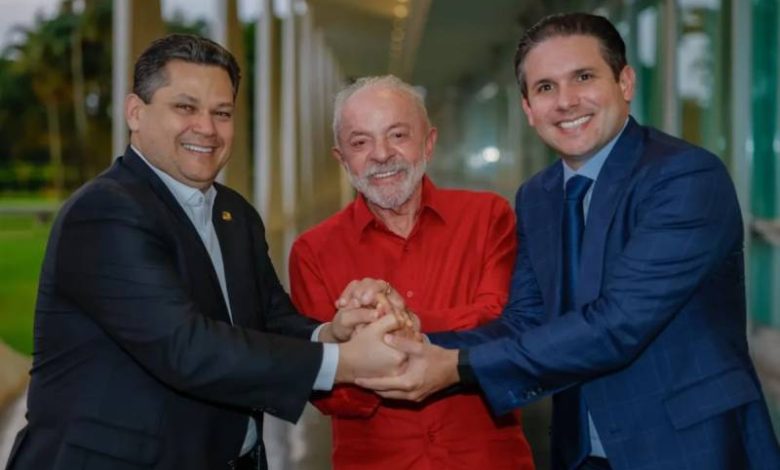 Lula posta foto ao lado de Hugo e Alcolumbre após reunião no Alvorada 1 alcolumbre lula e motta