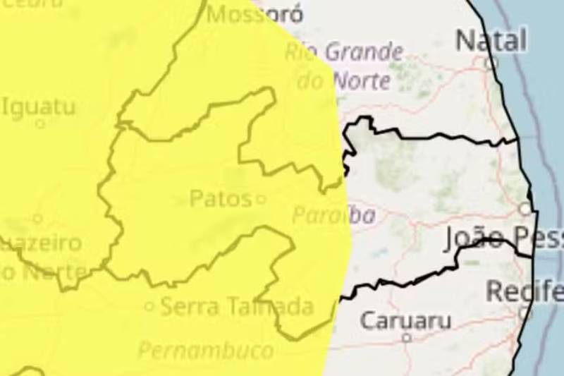 Inmet emite alerta de baixa umidade para 115 municípios da Paraíba 17 alerta inmet 111026