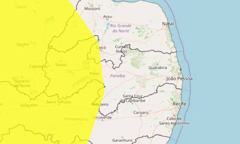Inmet emite alerta de baixa umidade para 91 municípios da Paraíba 1 alerta inmet 131026