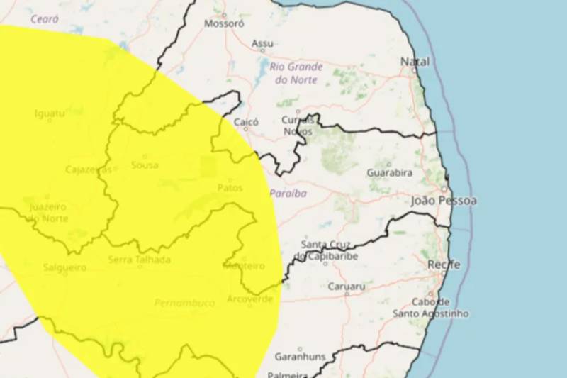 Inmet emite alerta de baixa umidade para 96 municípios da Paraíba nesta quarta-feira (21) 50 alerta inmet 211026