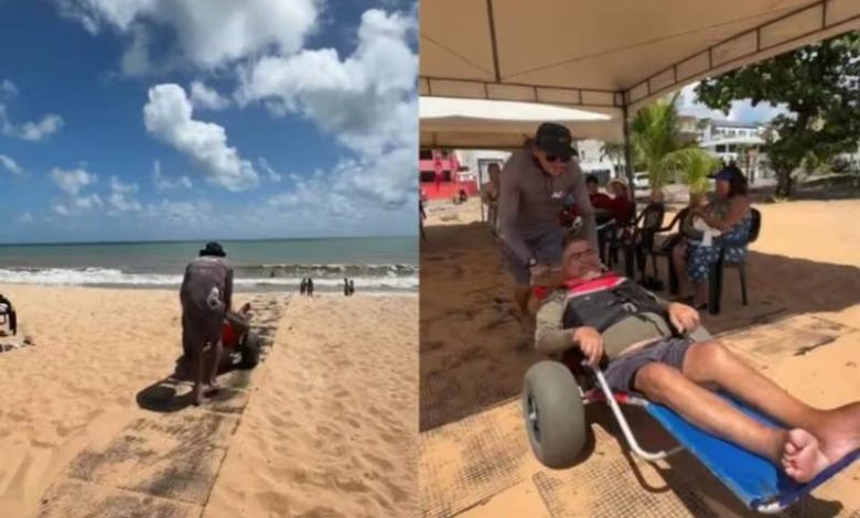 1 banho de mar turista deficiente jpa