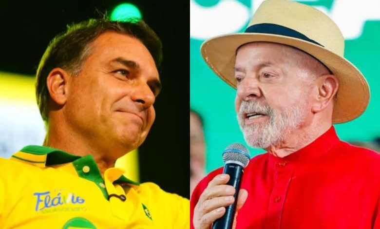 Quaest: Flávio tem 46% no 2º turno; Lula, 44% 1 flavio bolsonaro e lula