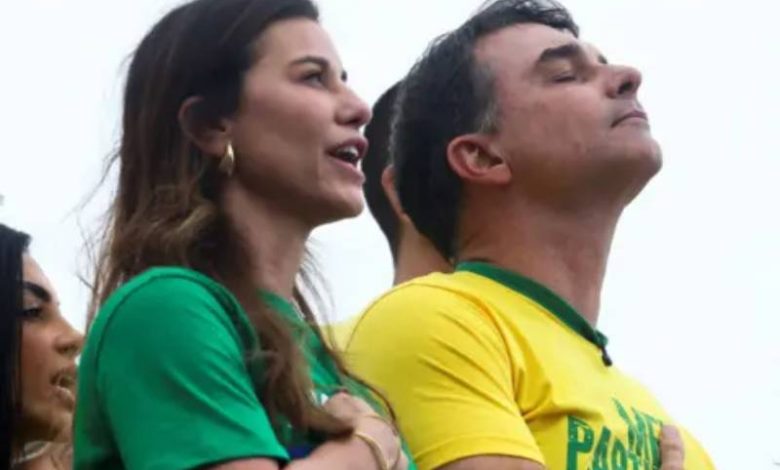 flavio e fernanda bolsonaro