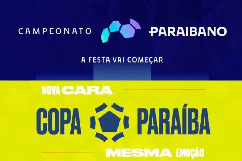 FPF-PB apresenta novas identidades visuais para Campeonato Paraibano e Copa Paraíba 15 novas marcas futebol pb