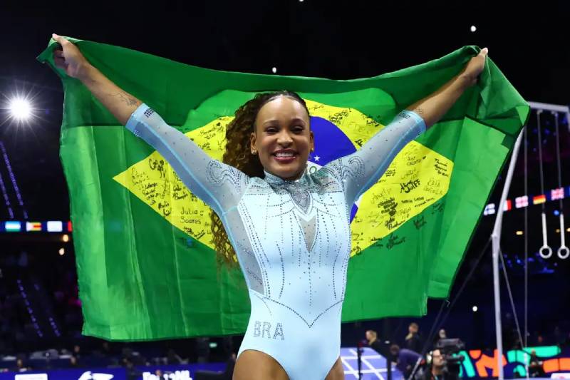 Rebeca Andrade conquista o tri no Mundial de Ginástica na Holanda 60 rebeca andrade