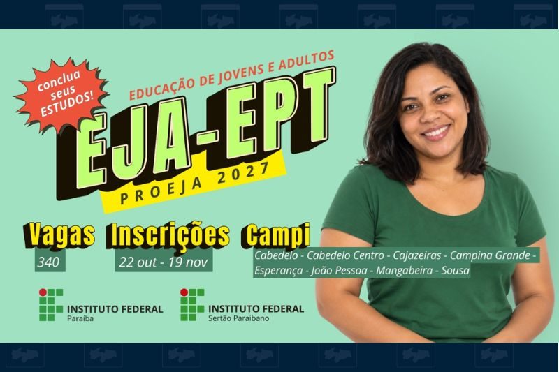 IFPB oferece 340 vagas em cursos técnicos para jovens e adultos que desejam voltar a estudar 64 selecao ifpb 231026