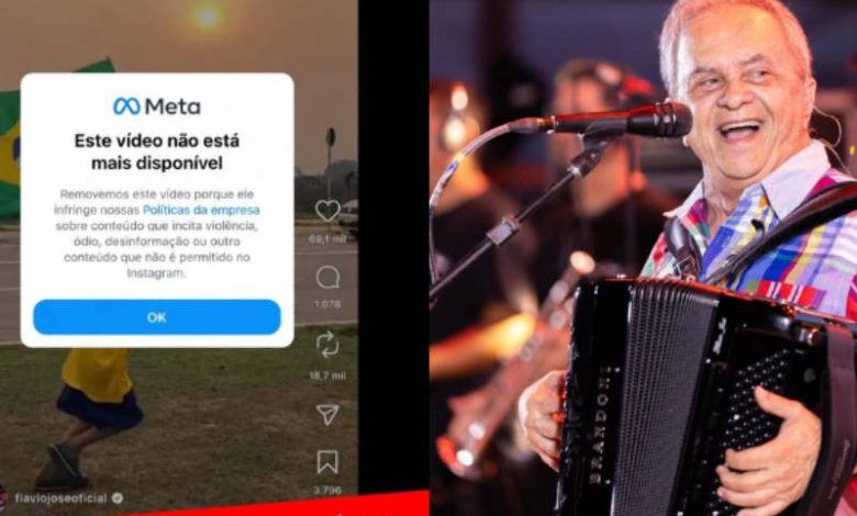 Vídeo de Flávio José com apoio a Lula é removido do Instagram, denuncia filha do cantor 1 video flavio jose removido
